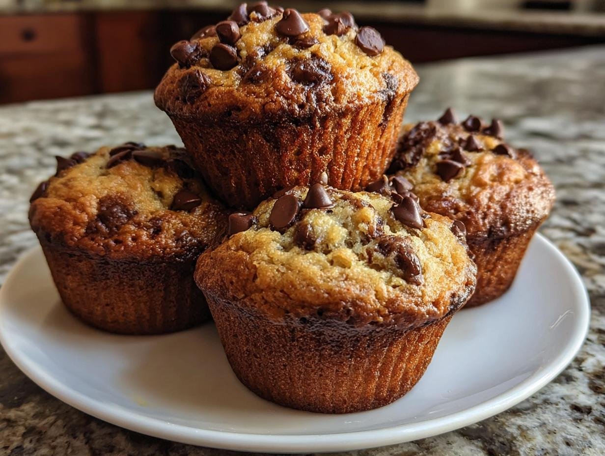 Amazing Chocolate Chip Banana Muffins for 12