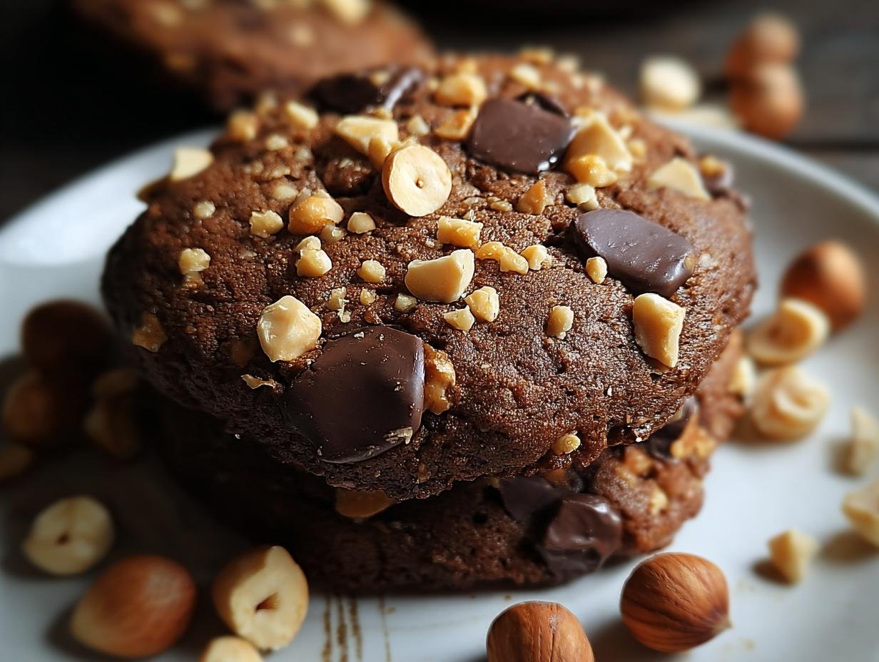 Amazing Chocolate Hazelnut Crunch Cookies 15 Min Prep - Chocolate Hazelnut Crunch Cookies - additional detail