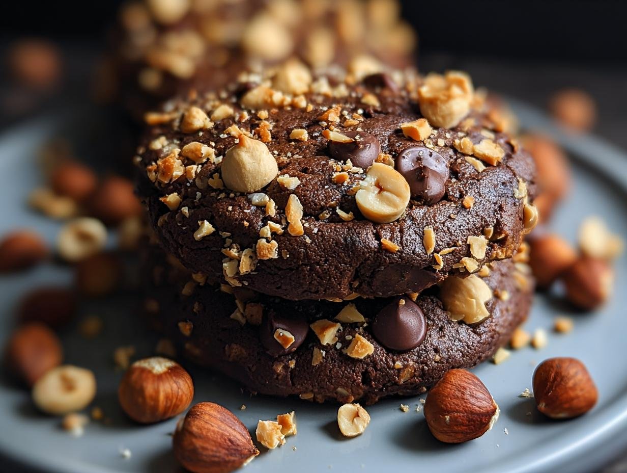 Amazing Chocolate Hazelnut Crunch Cookies 15 Min Prep