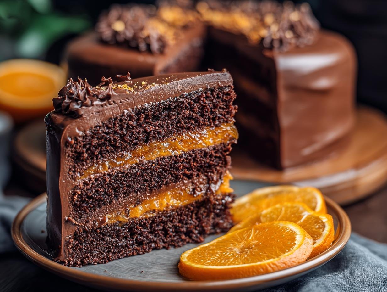 Zesty Chocolate Orange Cake Delight - Chocolate Orange Cake Zesty - additional detail