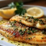 Crispy Flounder Lemon Butter
