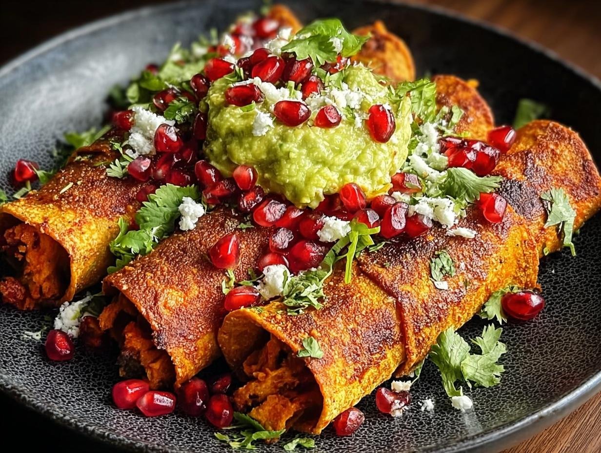 Crispy Sweet Potato Taquitos