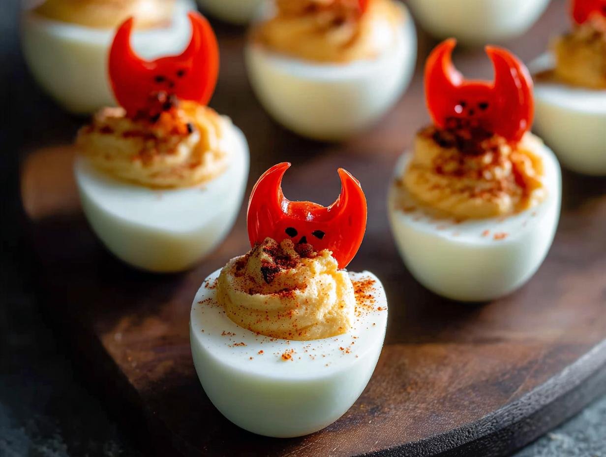 Halloween Deviled Eggs: 6 Amazing Spooky Treats - Halloween Deviled Eggs - additional detail