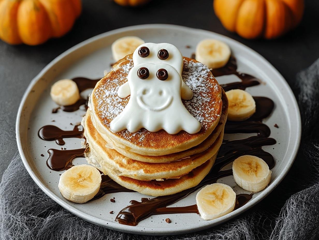 Creepy Halloween Pancakes: 1 Fun Recipe - Halloween Pancakes - additional detail