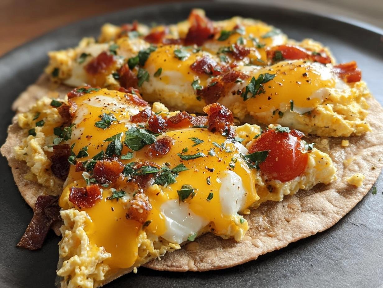 Amazing High Protein Breakfast Pizza in 20 Min - High Protein Breakfast Pizza - additional detail