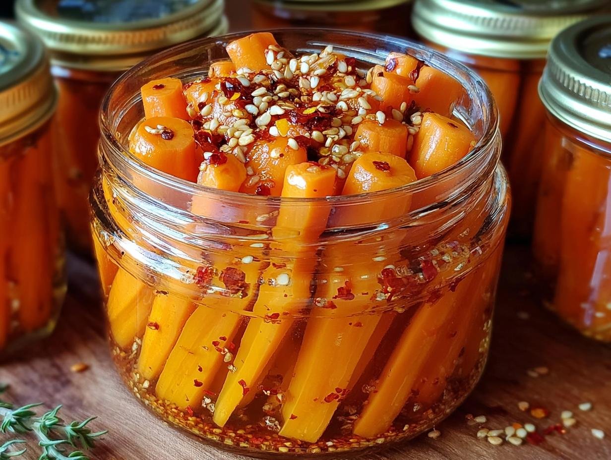 Hot Honey Pickled Carrots: Amazing Spicy Crunch - Hot Honey Pickled Carrots - additional detail