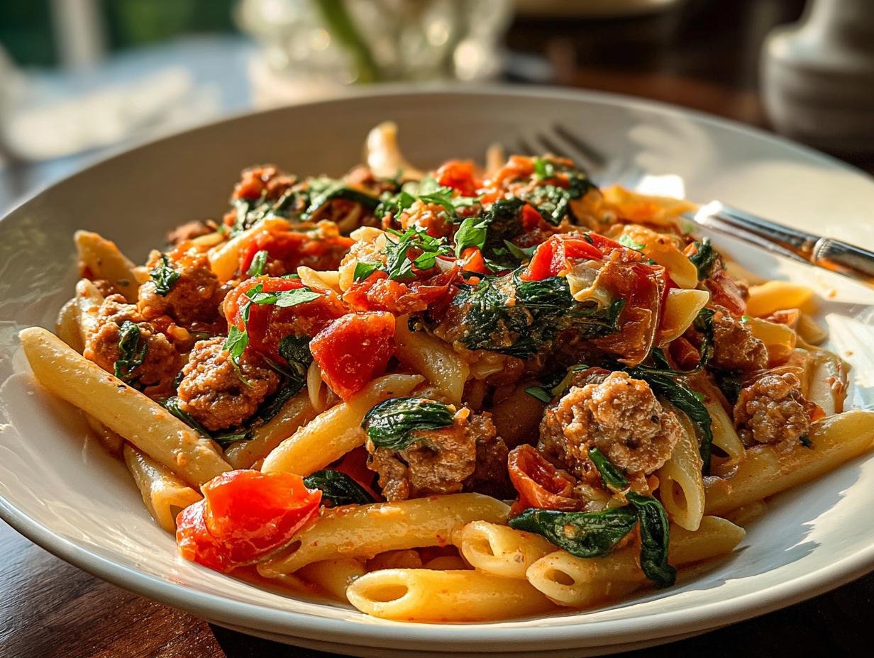 Irresistible Tuscan Sausage Pasta: 45 Min Magic