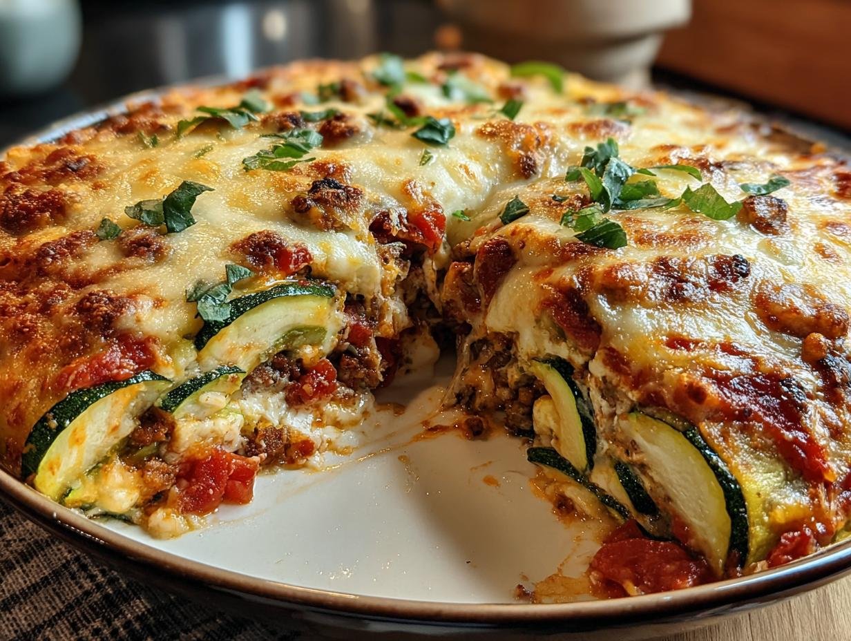 Delicious 1-Dish Zucchini Pizza Casserole - Irresistible Zucchini Pizza Casserole - additional detail