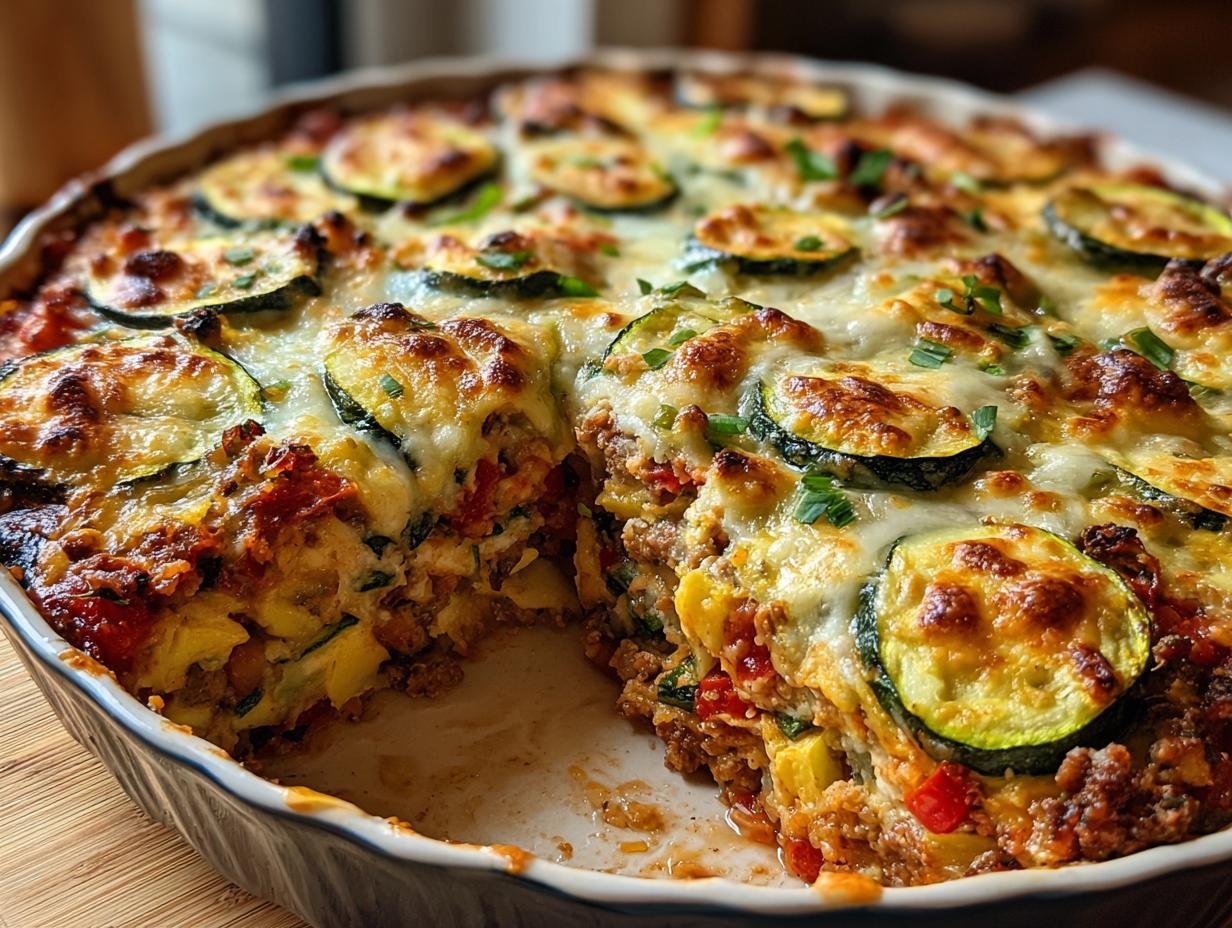 Irresistible Zucchini Pizza Casserole
