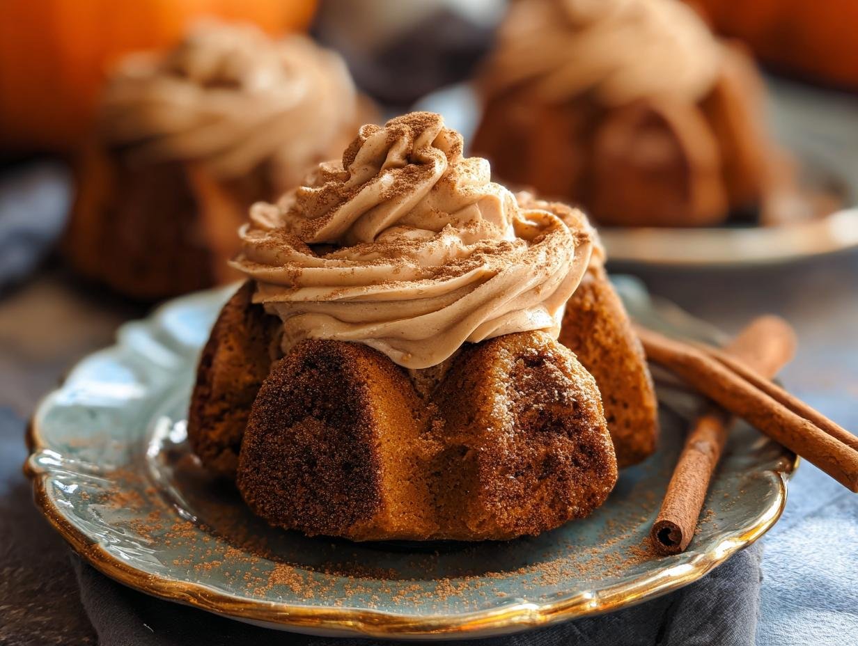 Amazing Mini Pumpkin Bundt Cakes Recipe - Mini Pumpkin Bundt Cakes - additional detail