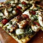 Pesto Chicken Flatbread