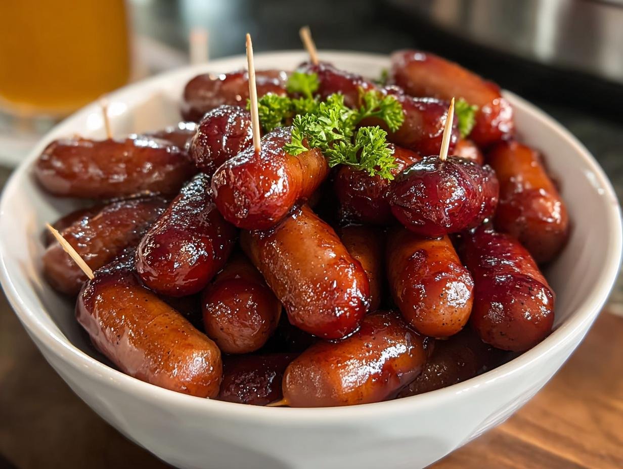 Scrumptious Slow Cooker Little Smokies: 2 Hours - Slow Cooker Little Smokies - additional detail