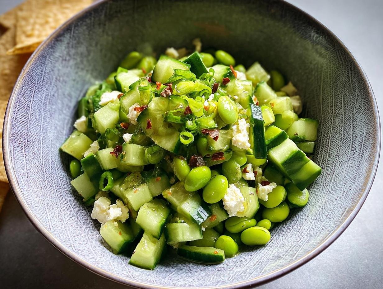 Spicy Cucumber Edamame Salad: 1 Quick Refresh - Spicy Cucumber Edamame Salad - additional detail