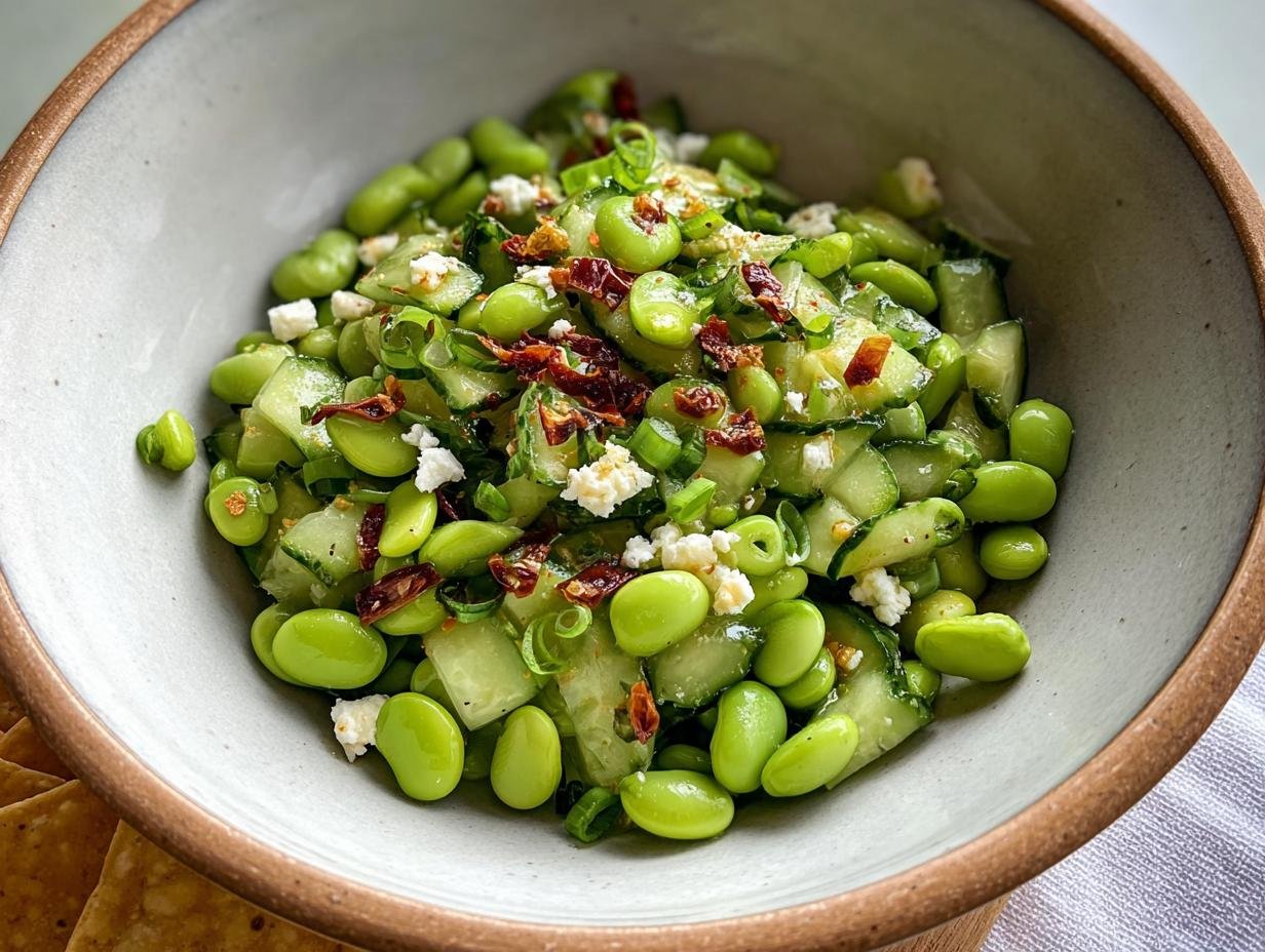 Spicy Cucumber Edamame Salad