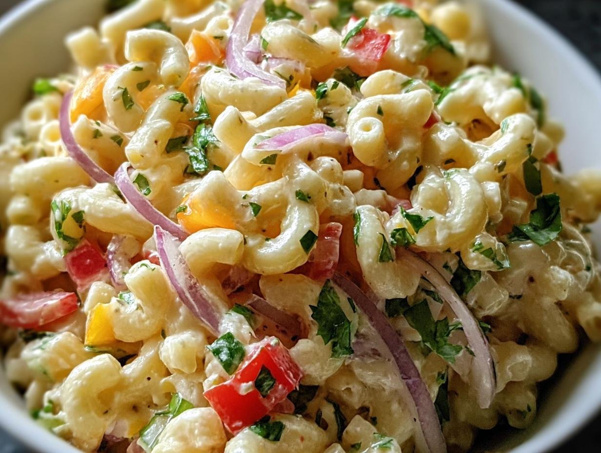 Vegan Macaroni Salad: Creamy 15-Minute Delight - Vegan Macaroni Salad - additional detail
