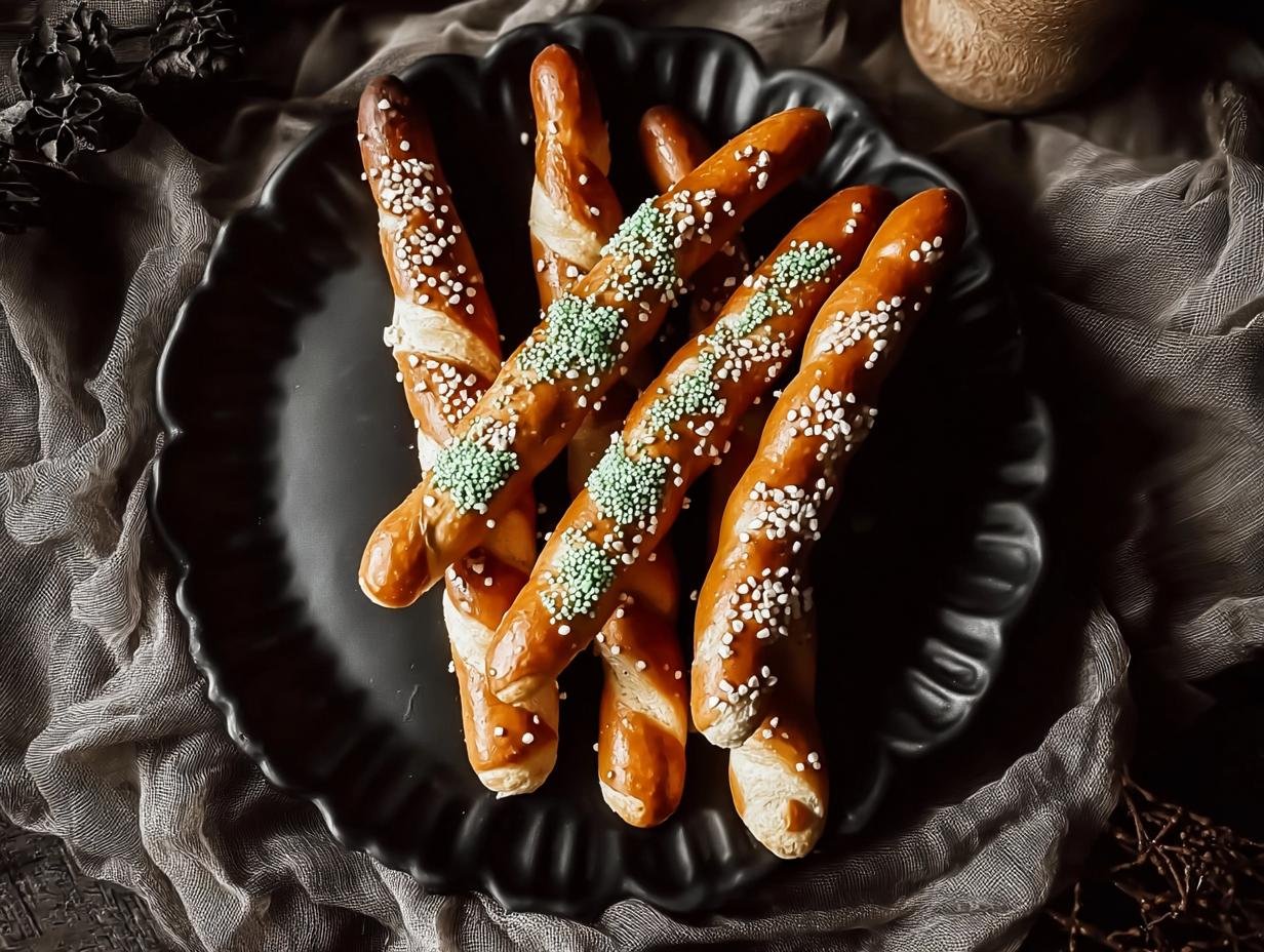 Witch Finger Pretzels: Easy Spooky Halloween Treat - Witch Finger Pretzels - additional detail