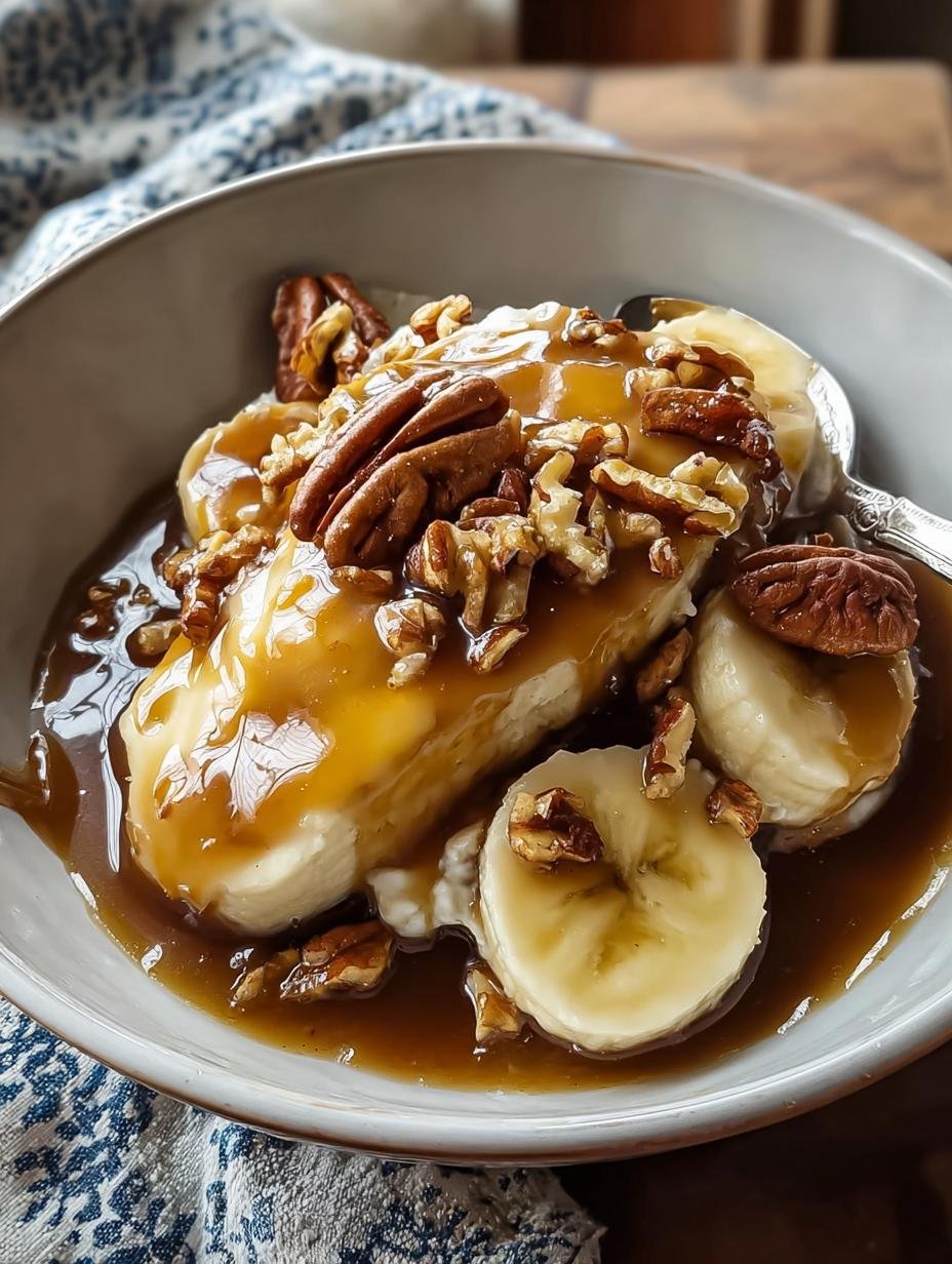 Amazing Banana Foster Pecans Caramel in 10 Mins