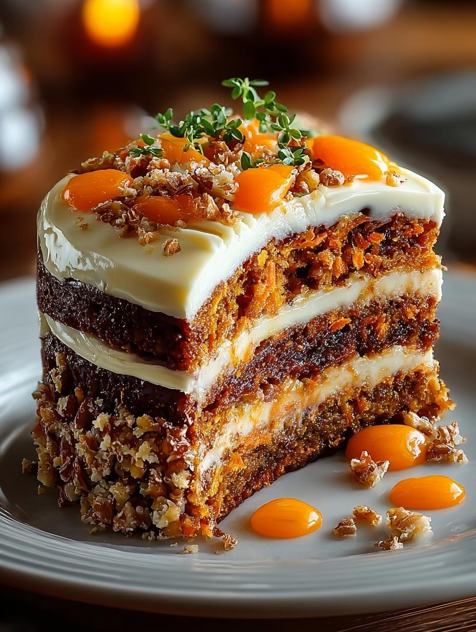 Delicious Brazilian Carrot Cake with Chocolate Topping - Brazilian Carrot Cake - main visual representation