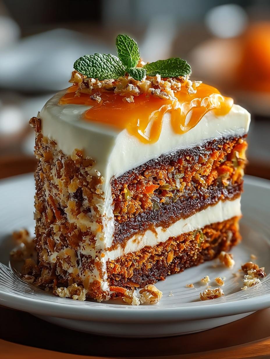 Delicious Brazilian Carrot Cake with Chocolate Topping