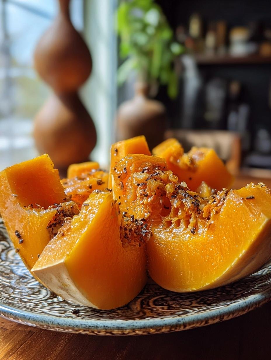 Delicious Butternut Squash Soup For a cozy evening, garnished with fresh herbs and a swirl of cream