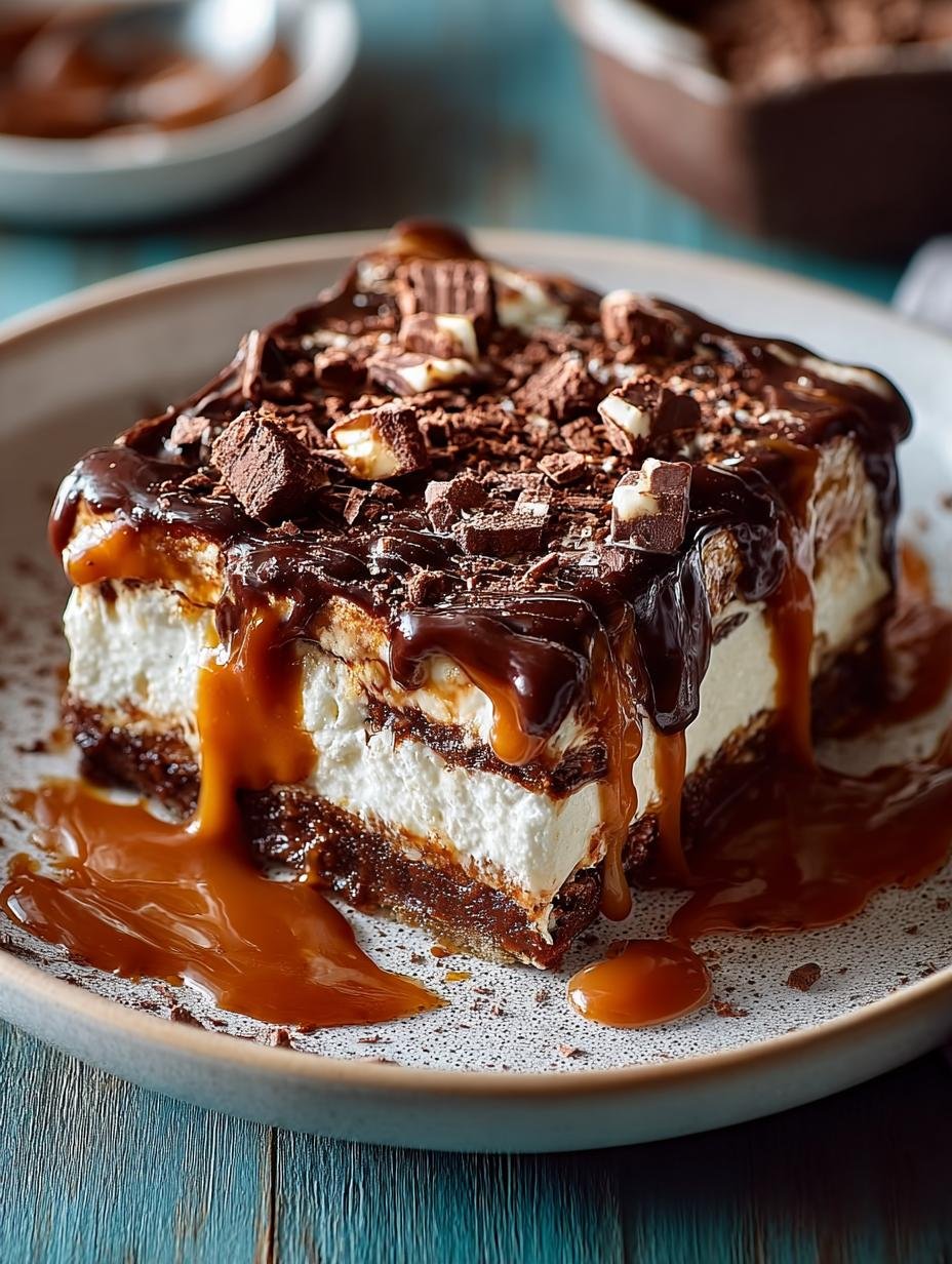 Choc Caramel Dessert Lasagne: 7 Layers of Indulgence