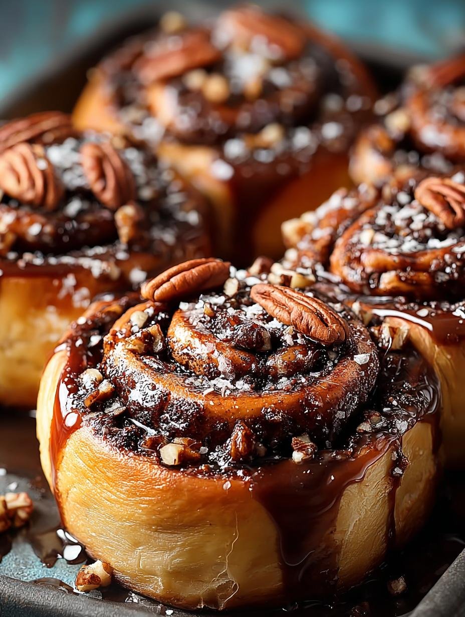 Irresistible Chocolate Pecan Cinnamon Rolls Recipe - Chocolate Pecan Cinnamon Rolls - additional detail