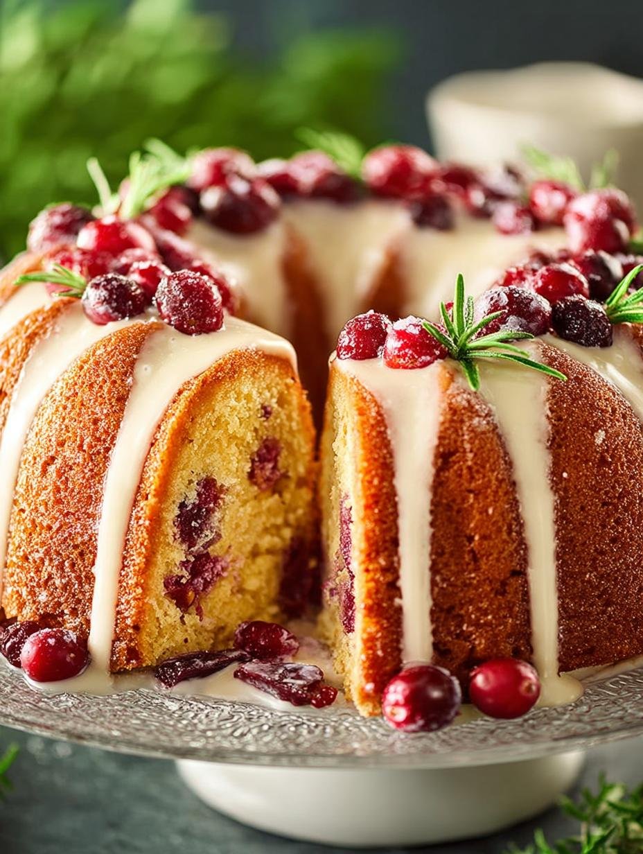 Delicious Cranberry Bundt Cake for Your Holiday Table