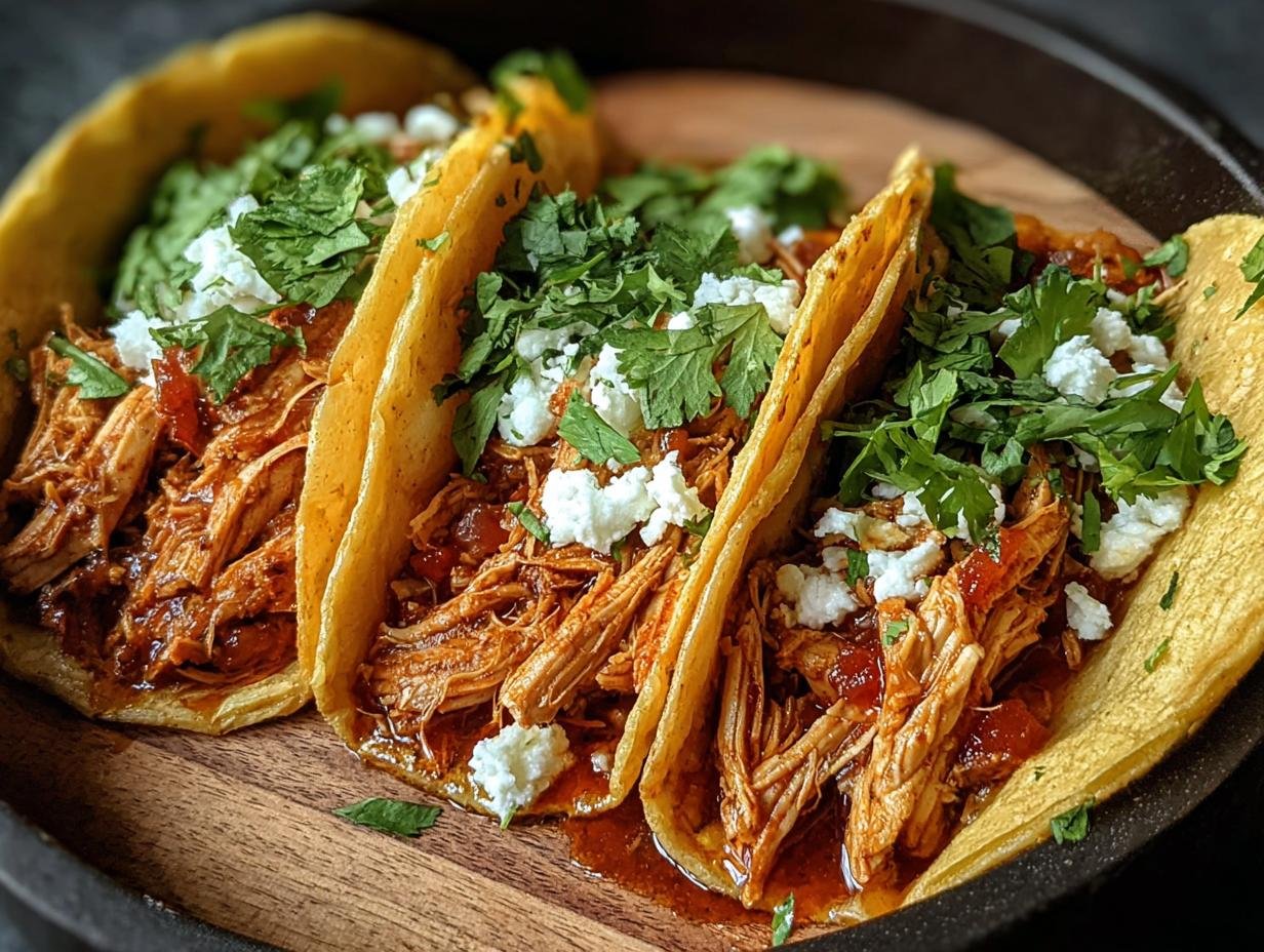 Crockpot Shredded Chicken Tacos: Absolutely Amazing 1-Pot Meal - Crockpot Shredded Chicken Tacos - main visual representation