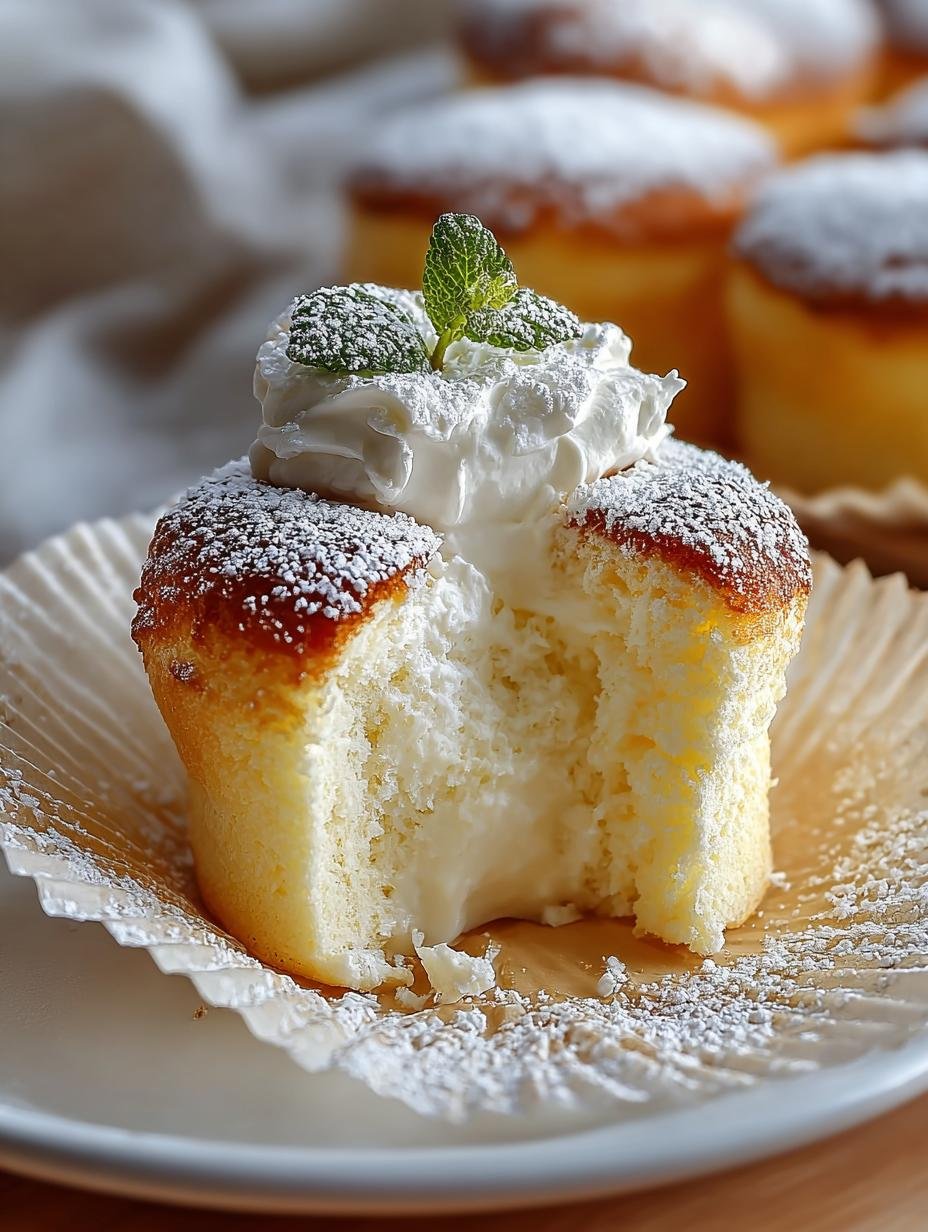 Fluffy Japanese Cotton Cheesecake: 12 Irresistible Cupcakes