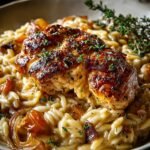 French Onion Chicken Orzo