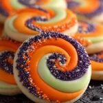 Halloween Pinwheel Sugar Cookies