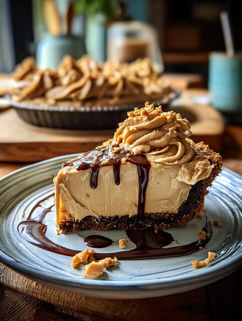 Indulge Decadent Peanut Butter Pie: 1 Amazing Recipe - Indulge Decadent Peanut Butter - main visual representation of a slice of pie with a creamy filling and a graham cracker crust
