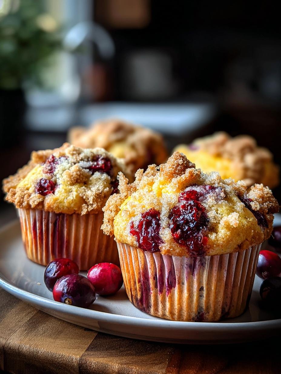 Irresistible Cranberry Orange Muffins: 1 Grand Recipe - main visual representation of freshly baked cranberry orange muffins with streusel topping
