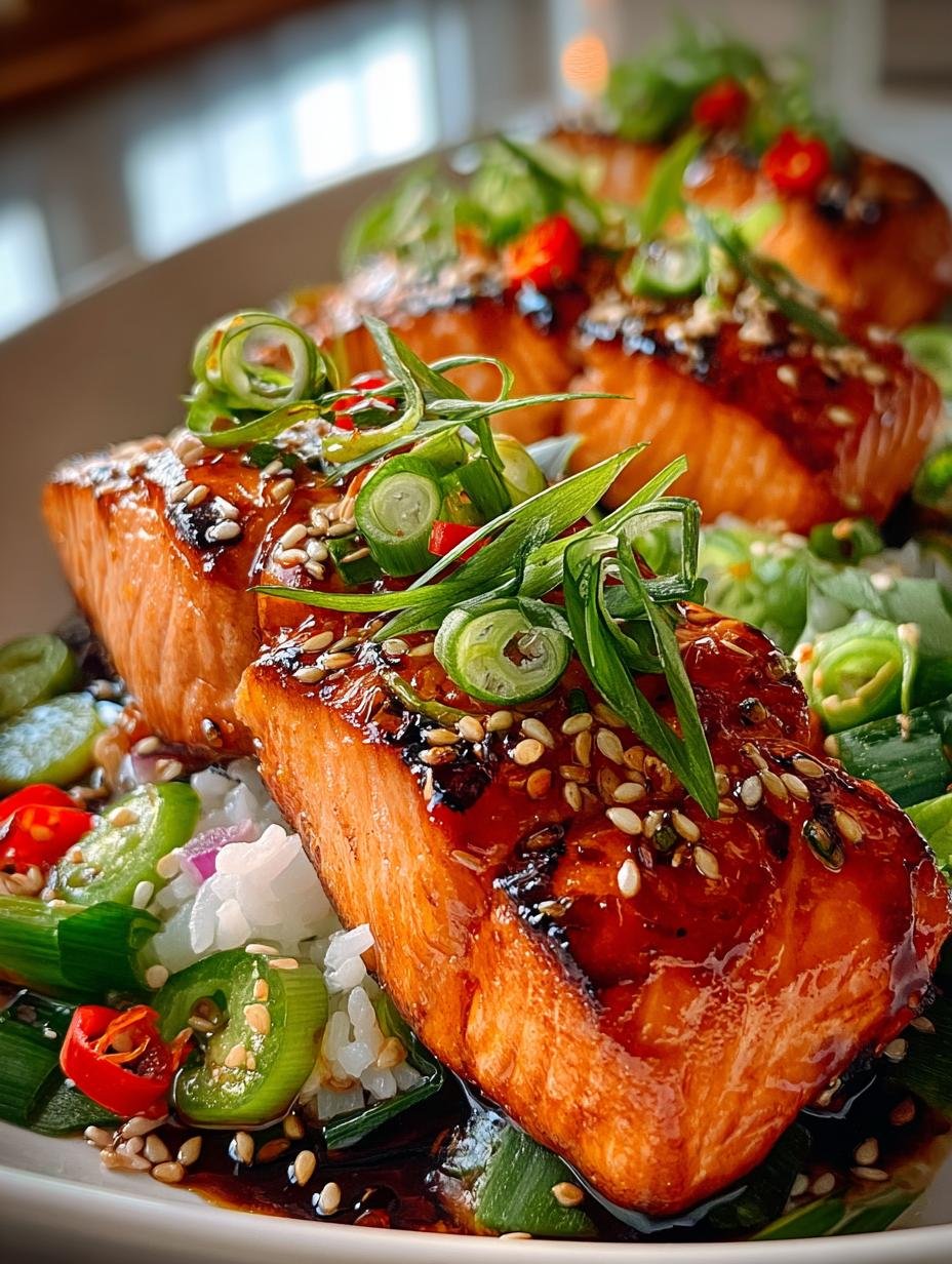 Irresistible Honey Sriracha Salmon Bowls to Savor - Irresistible Honey Sriracha Salmon - additional detail