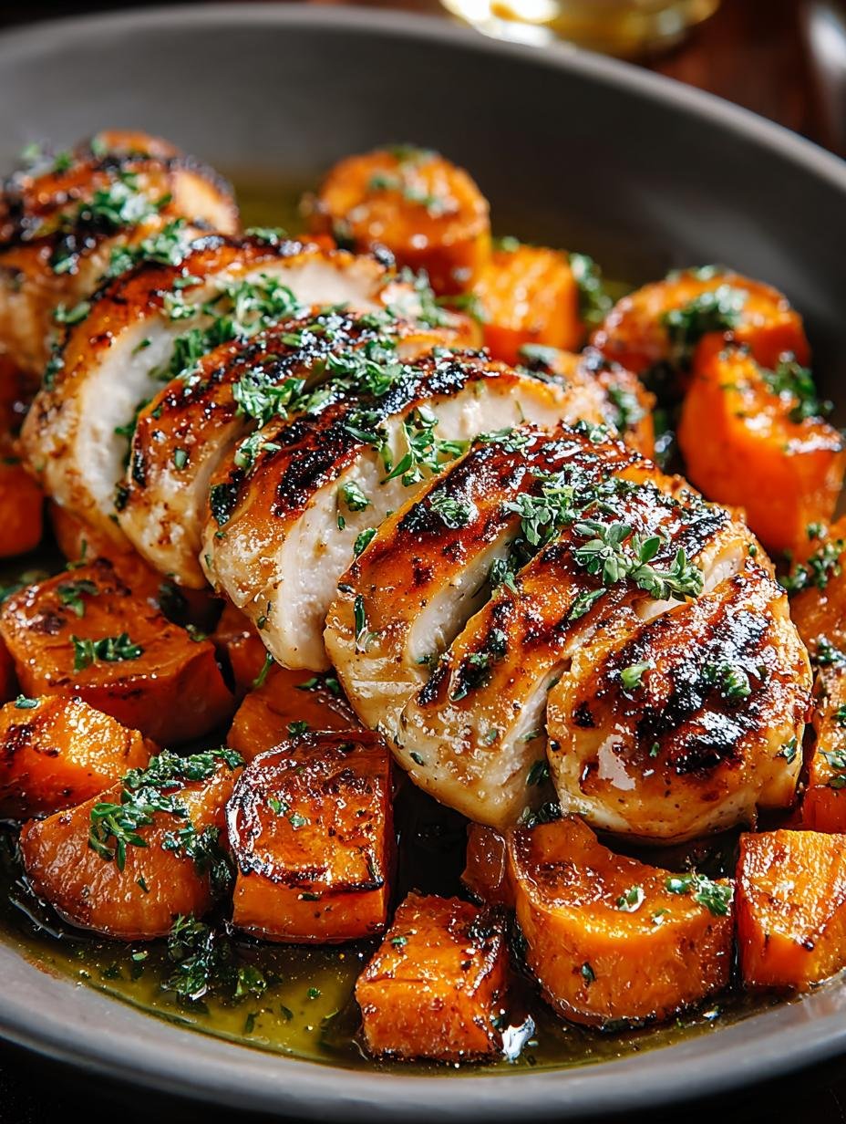 Maple Glazed Chicken with Sweet Potatoes for Fall Comfort - Maple Glazed Chicken with - main visual representation
