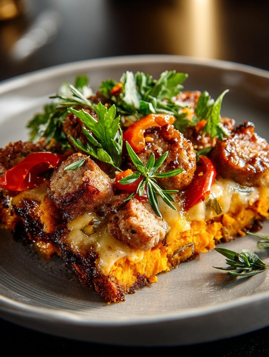 Maple Sausage Sweet Potato Breakfast Casserole Delight - Maple Sausage Sweet Potato - additional detail