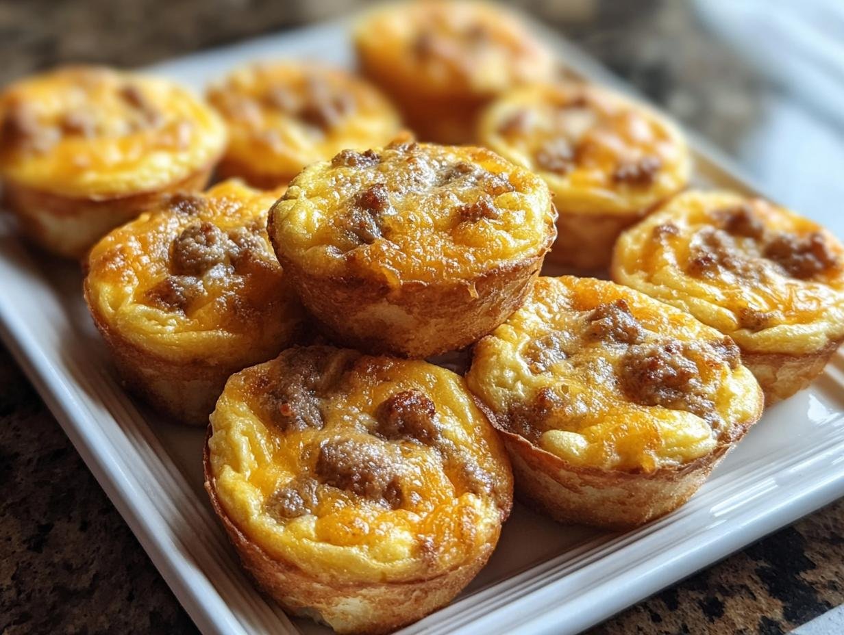 Pancake Sausage Mini Muffins - ingredients laid out