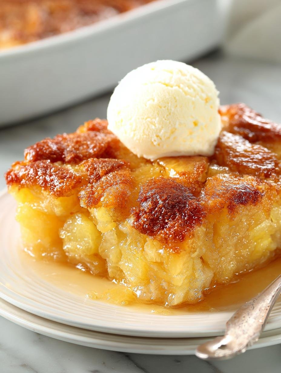 Pineapple Cobbler: 7 Steps to the Best Dessert Ever - Pineapple Cobbler - additional detail