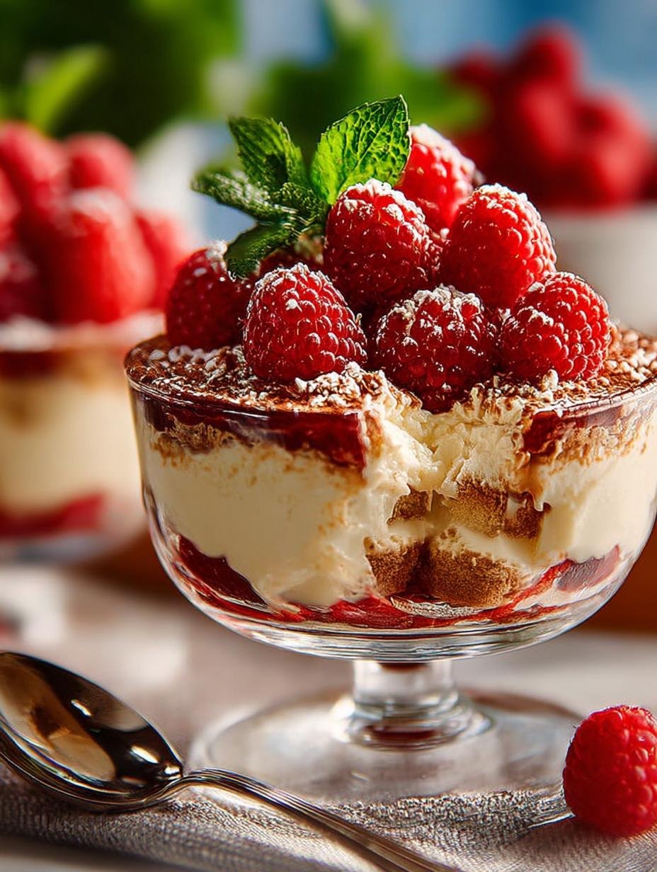 Raspberry Tiramisu: 6 Layers of Delightful Indulgence - Raspberry Tiramisu - additional detail