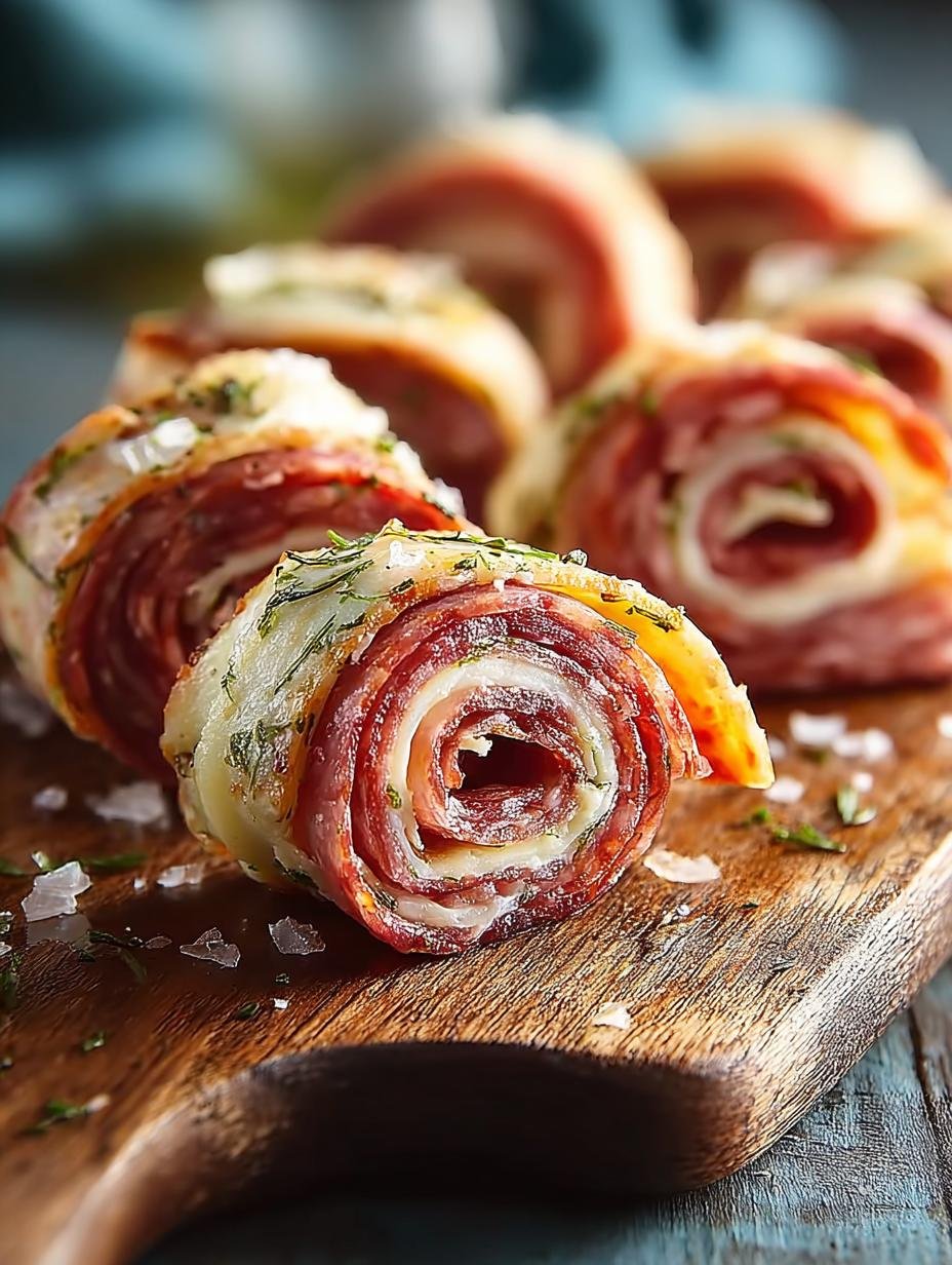 Delicious Salami Pinwheels: 16 Easy Party Appetizers - Salami Pinwheels - additional detail