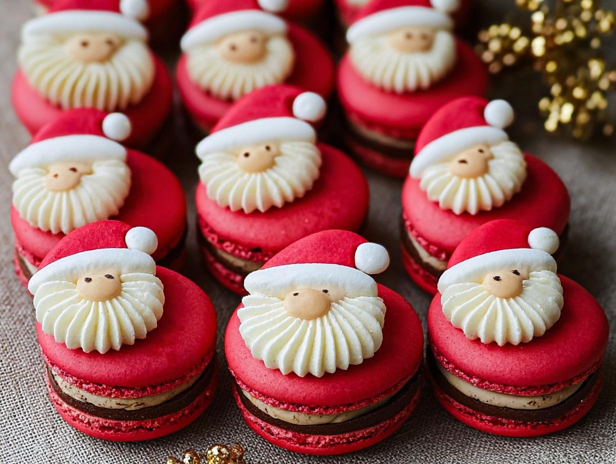 Santa Claus Macarons: Magical Festive Treat - Santa Claus Macarons - additional detail