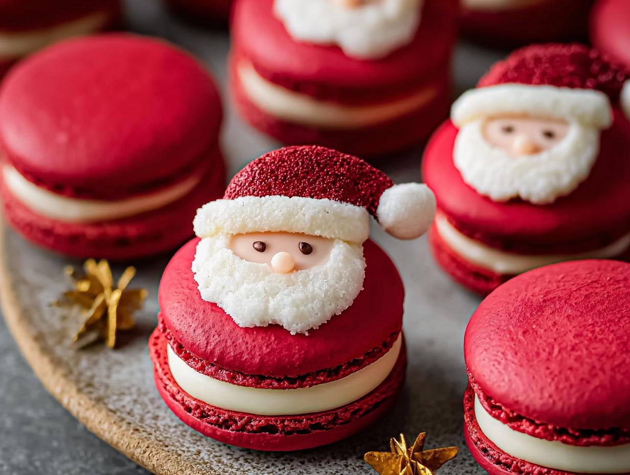 Santa Claus Macarons: Magical Festive Treat