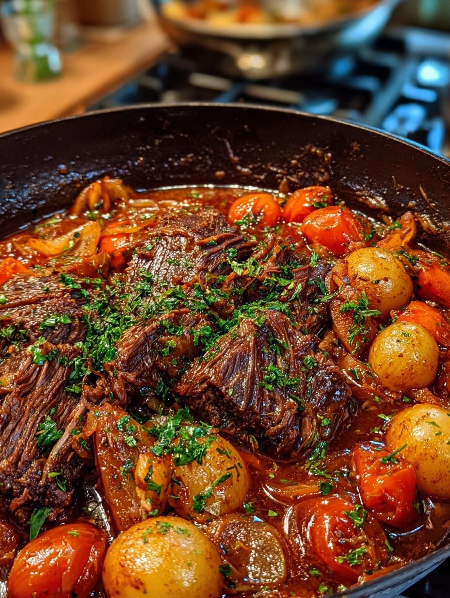 Savory Italian Pot Roast: Fall-Apart Tender Flavor