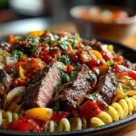Sizzling Queso Steak Fajita