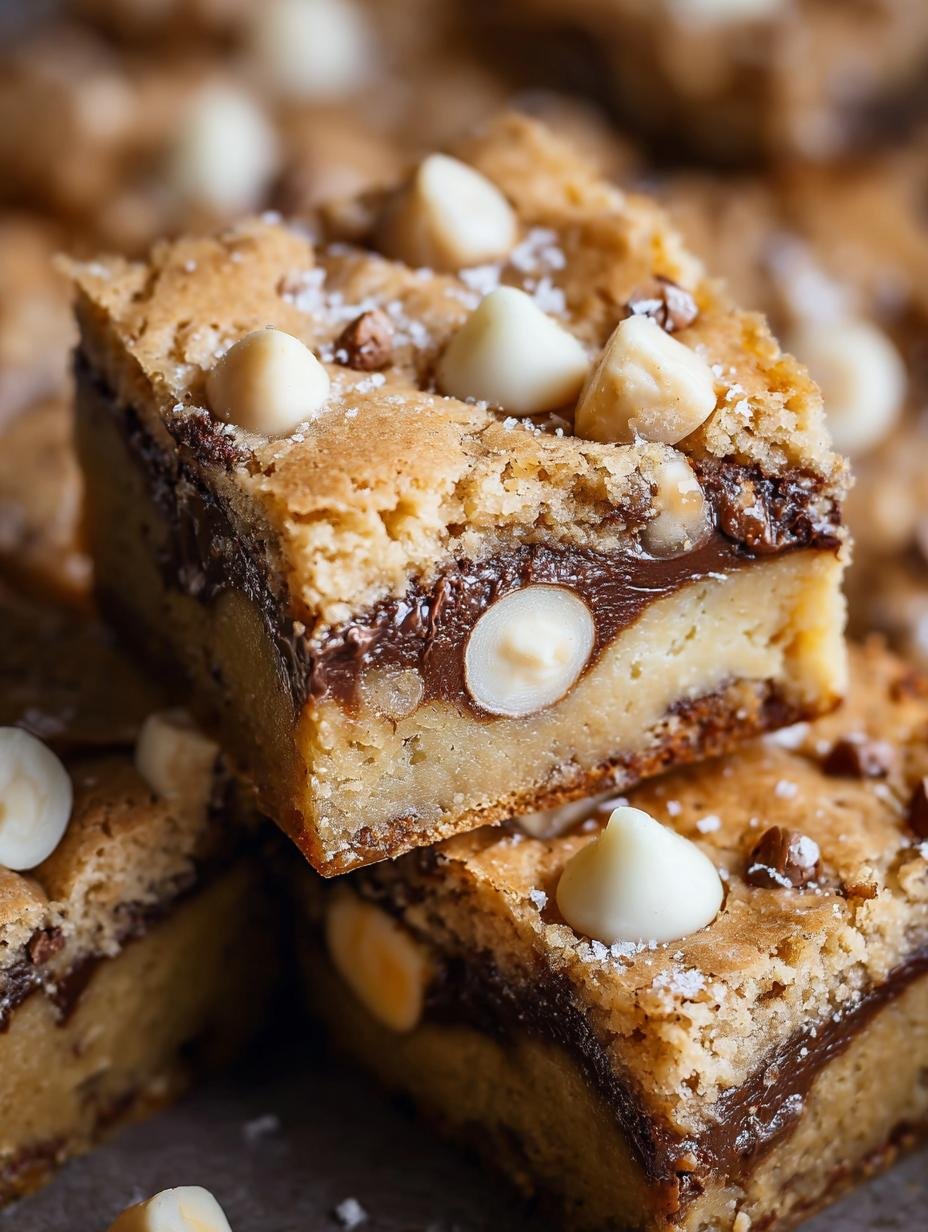 White Chocolate Hazelnut Blondies