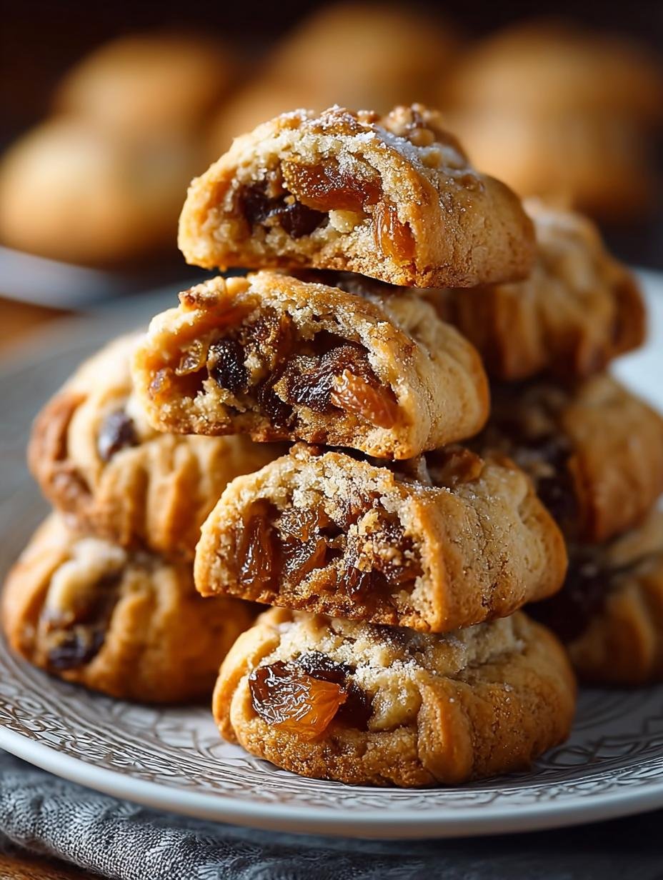 Apricot Raisin Walnut Cookies