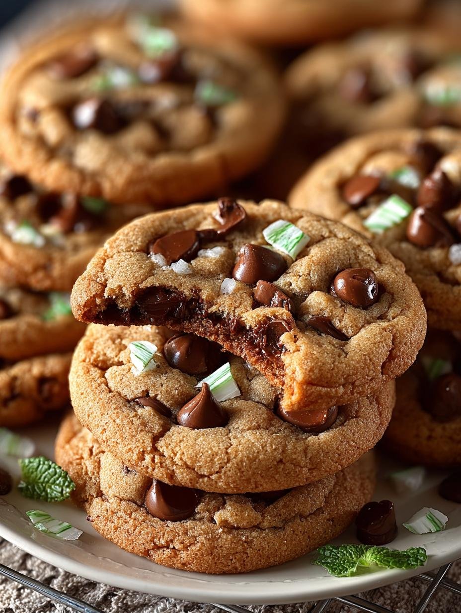 Chocolate Chip Peppermint Cookies
