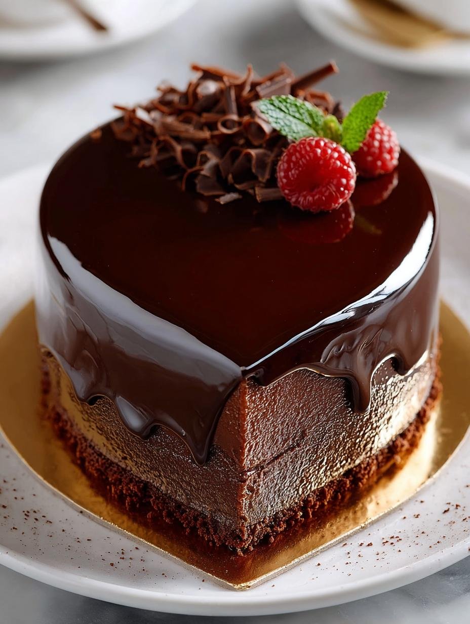 Chocolate Mirror Glaze: 7 Steps to Perfection - Chocolate Mirror Glaze - additional detail