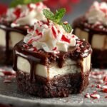 Chocolate Peppermint Cheesecake Bites