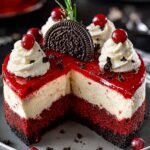 Christmas Red Velvet Cheesecake